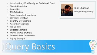 jQuery Crash Course With Practical Examples 2 hours  UrduHindi [upl. by Michi]