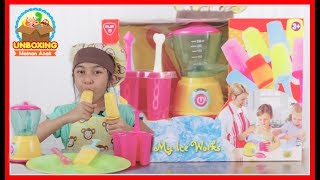 Mainan Anak My Ice Works  Ice Cream Pops Maker  Fruit Yogurt Ice Pops [upl. by Hras]