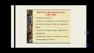 Período Regencial no Brasil  8° ano aula 1  4° bim [upl. by Ioj]