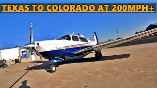 Flying a Mooney M20R Ovation From Texas to Colorado [upl. by Airamesor342]