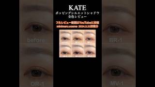 【KATE】アイシャドウ全色レビュー ポッピングシルエットシャドウ [upl. by Aicilanna]