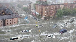 England is sinking Tragedy in Liverpool flooding submerge vehicles and buildings [upl. by Yam654]