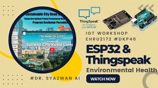 E1 ESP32 for Environmental Health Monitoring with sensors EMSA EHRU2172 DKP40 [upl. by Haidebez]