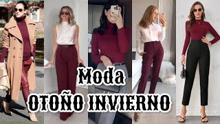 MODA EN ROPA PARA OTOÑO INVIERNO 20242025 OUTFITS EN TENDENCIA [upl. by Etsirhc289]