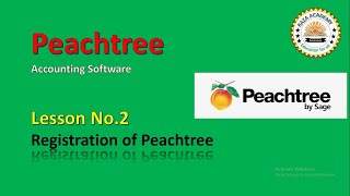 Peachtree Accounting Software Lesson No2 Registration of Peachtree tutorials in Urdu [upl. by Eceertal898]