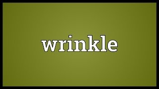 Wrinkle Meaning [upl. by Ozkum833]