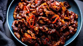 The Crispiest Tastiest Crispy Chilli Beef EVER [upl. by Rosio]