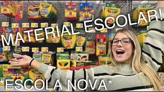 COMPRANDO MEU MATERIAL ESCOLAR 2023 MINHA ESCOLA NOVA VOLTA AS AULAS MUITAS NOVIDADES EM ORLANDO [upl. by Ilahtan]