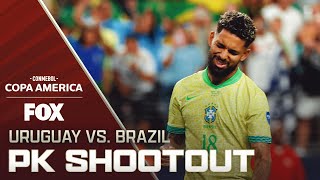 Uruguay vs Brazil Full penalty shootout  Quarterfinals  Copa América 2024 [upl. by Gustaf450]