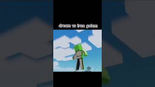 Dream vs iron golem    minecraft memes meme dankmemes minecraftmemes fortnite funnygaming [upl. by Kahle]