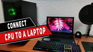 How to connect PC to a Laptop screen  Use laptop as a monitor [upl. by Nrobyalc]