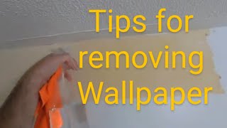 How to remove wallpaper border from painted drywall [upl. by Eceinaj]