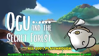 Ogu and the secret forest full 100 playthrough  All 100 quests puzzles secrets amp collectibles [upl. by Floyd971]