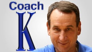 Duke University Coach K Motivates and Inspires [upl. by Hsirk]