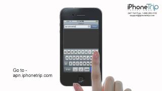 How to connect iPhone 4 amp 4S to WIFi and change APN settings [upl. by Ycrem]