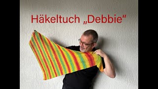 Helmis einfaches Häkeltuch quotDebbiequot asymmetrisch Häkeln für Anfänger crochet häkeln häkelmuster [upl. by Ysak247]