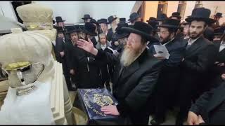 Trebishaner Rebbe by his father’s kever  Cheshvan 5783 [upl. by Eioj108]