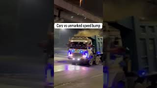 High Speed Cars vs Unmarked Speed Bump shorts speedbumps car truck [upl. by Gintz552]