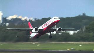 Atlasjet 757200 Take Off at FDH HD [upl. by Ardnoid]