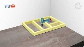 Installing a Raised Wetroom Base on a Concrete Floor  Wetrooms Online [upl. by Jeremias372]