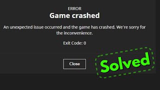 Fix minecraft game crashed an unexpected issue occurred and the game has crashed Exit Code 0 [upl. by Byrann]