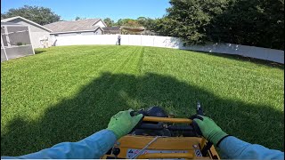 Lawn Care  Realtime Double Mowing HUGE BiWeekly Lawn [upl. by Nayrda258]