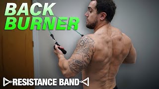 Resistance Band Back Workout At Home to Get Ripped [upl. by Gertruda484]