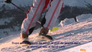 Learning to Ski Carving skiing lesson bergfex com subtitrat Romana [upl. by Okramed]