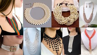 10 Handmade Necklace Ideas DIY beautiful Pearl Jewelry [upl. by Stepha]