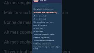 copines song lyrics music song lyrics [upl. by Ximenez528]