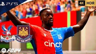 FC 24  Crystal Palace vs West Ham United  PreSeason 2024  PS5™ 4K60 [upl. by Judy56]