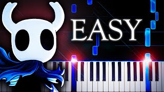 Hollow Knight Theme  EASY Piano Tutorial [upl. by Sussman]