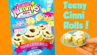 Yummy Nummies Teeny Cinni Rolls Make Cinnamon Rolls Taste Test [upl. by Wat]