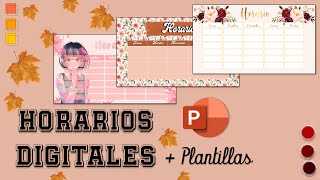 Horarios Escolares Temáticos en PowerPoint  Plantillas [upl. by Eleik]