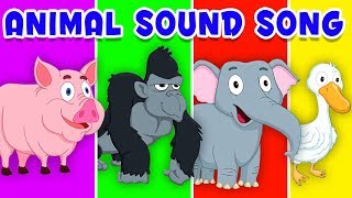 animale suono canzone  canzone animale  video didattico  Learn Animal Sound  Animal Sound Song [upl. by Moreta265]