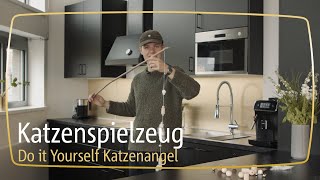 DIY Katzenangel│Katzenspielzeug selbst machen [upl. by Nostrebor523]