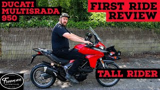 Ducati Multistrada 950 First Ride Review  Tall Rider Review [upl. by Sidnala]