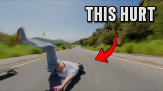 My Worst Longboard Crash EVER [upl. by Aiyram845]