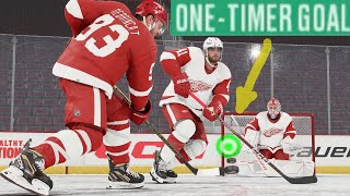 How to score one timer goals in NHL 24 [upl. by Euqenimod]