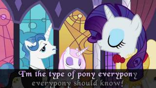 MLPFiM BGM Becoming Popular Karaoke With Backing Vocals [upl. by Egarton]