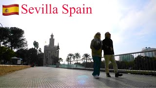 Spain walking Tour  4k  Seville Spain Neighborhoods [upl. by Dranal250]