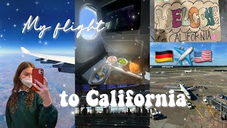 MEIN FLUG IN DIE USA  California 2223  EMILIA [upl. by Arch719]