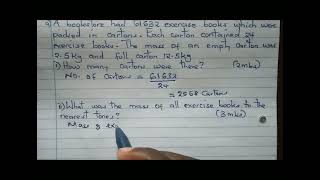 Kcse 2023 Mathematics form 1Word problems [upl. by Dnumyar]