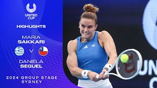 Maria Sakkari v Daniela Seguel Highlights  United Cup 2024 Group B [upl. by Dagnah]