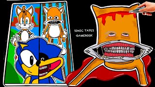 Making The Sonic Tapes📼SHIN SONIC Game Book➕TAILS Sonic Squishy 🫥 DIY 소닉 테이프 [upl. by Isbella]