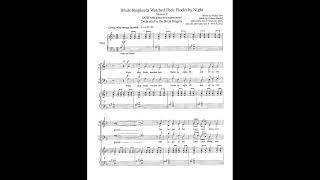 While Shepherds Watched Their Flocks By Night SATB Choir [upl. by Nahrut]