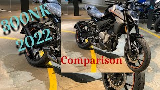 CFMOTO 300NK 2022 comparison [upl. by Akemrej]