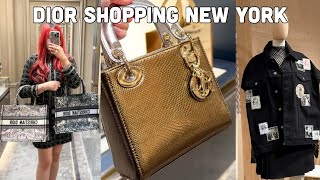 Dior Shopping In New York🛍️🏙️ Lady Dior Dior Book Tote Dior High Jewelry Dior Beauty Dior Cruise [upl. by Nnahgaem]