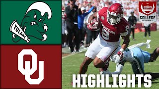 Tulane Green Wave vs Oklahoma Sooners  Full Game Highlights  ESPN College Football [upl. by Mainis837]