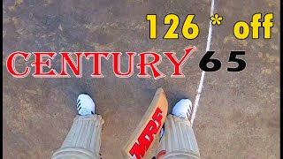 Batsman Helmet Camera View CENTURY by Vishal  GoPro Cricket Highlights [upl. by Asertal566]